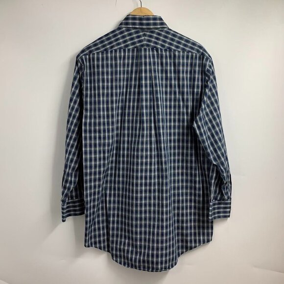 Lands' End Men's Pattern‎ No Iron (Lot of 3) Supima Oxford Dress Shirt SZ 16.5 - Picture 5 of 13